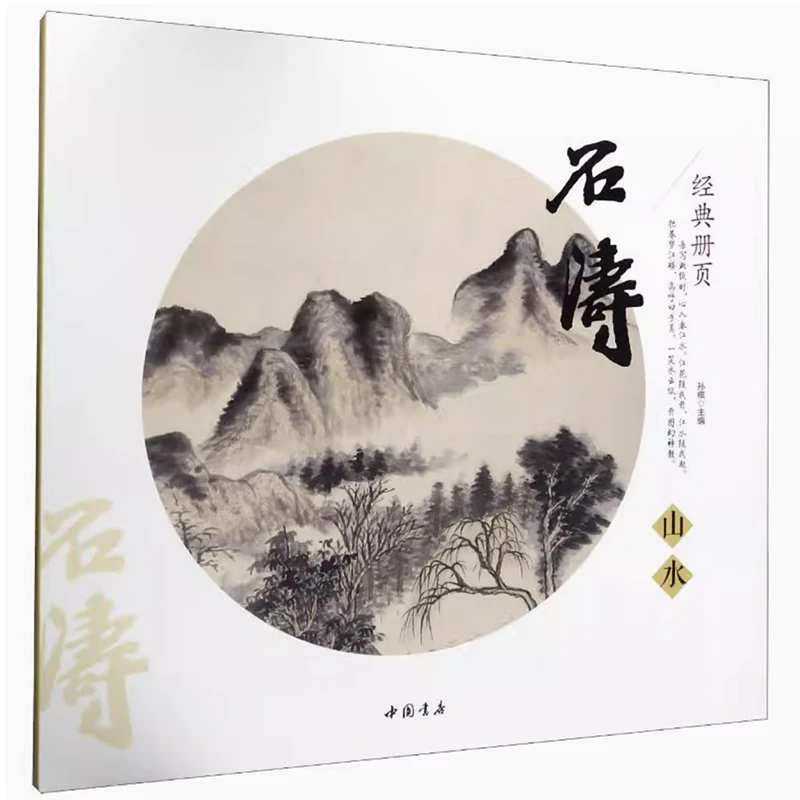 Classic Chinese Painting Album Pages by Shitao: Landscape/Flower and Bird/ Arhats Art Book