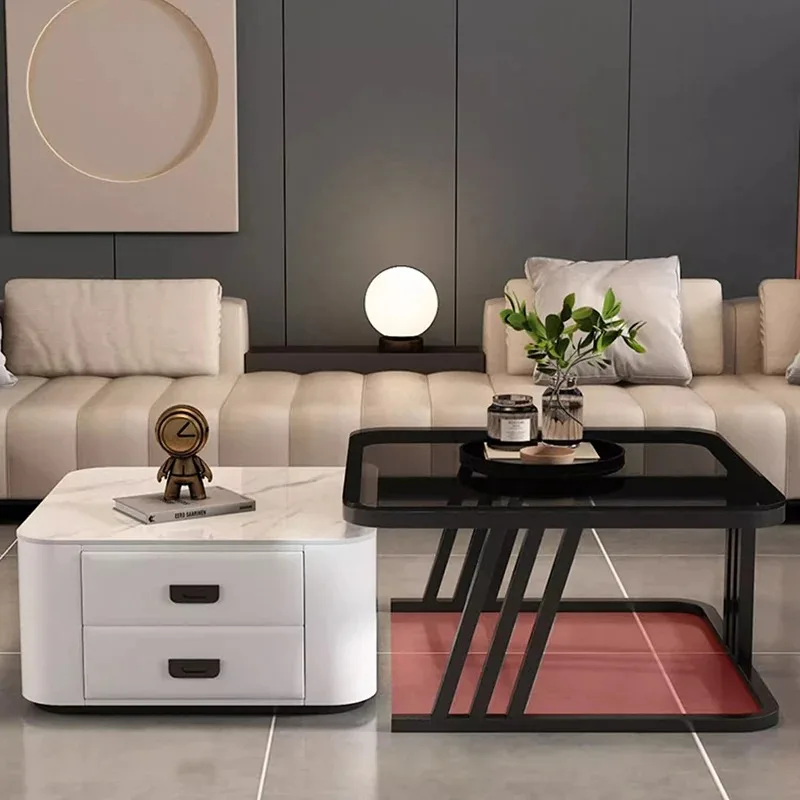 

Universal Space Saving Coffee Table Nordic Luxury Industrial Cute Clear Aesthetic Side Table Creative Couchtisch Home Decoration