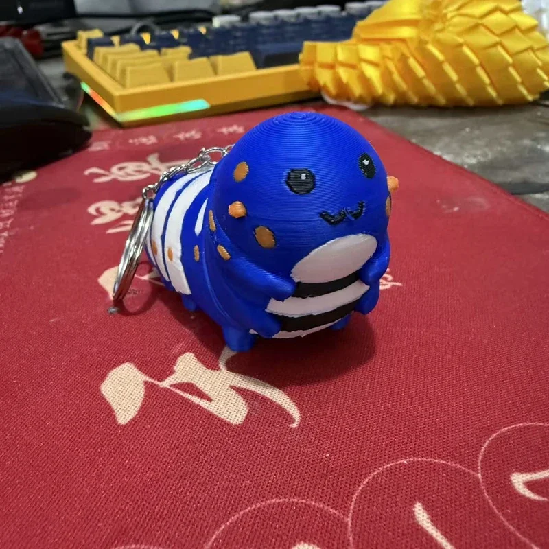 Detachable Tactical Helmet 3d Printed Keychain Abstract Figure Pendant Funny Game Peripheral Backpack Ornament Fans Holiday Gift
