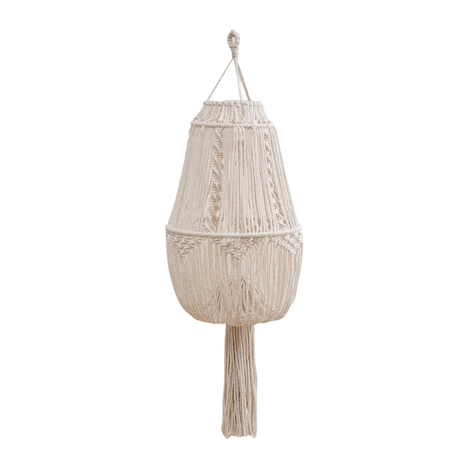 Lampade bohémien Paralume Arazzo intrecciato Soffitto Boho Lampada a sospensione sospesa Copertura per vivaio Dormitorio Angolo Ufficio Soggiorno Camera da letto