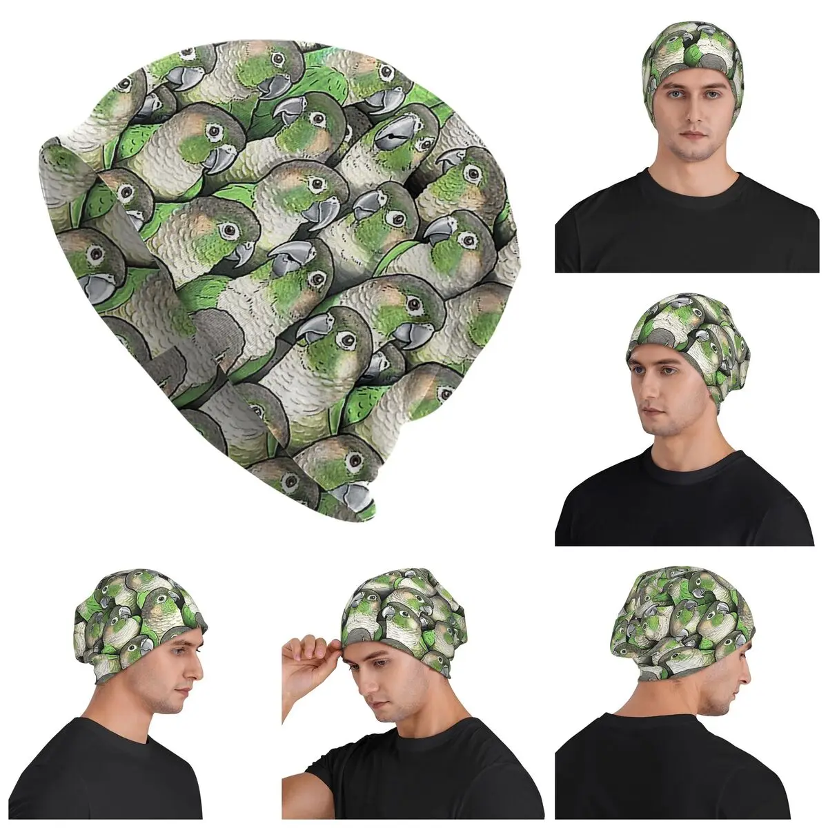 الأخضر الخد الكونيور الدافئة محبوك قبعة الهيب هوب بونيه قبعة الخريف الشتاء في الهواء الطلق قبعات حريمي للرجال النساء الكبار