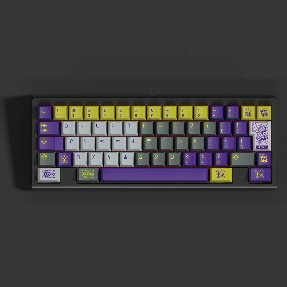 PBT Keycap Cherry Profile Clone GMK NERVEWRECKER Keycaps 5-sided Dye Sub KeyCap For MX Mechanical Keyboard 61 64 66 75 87 98 108