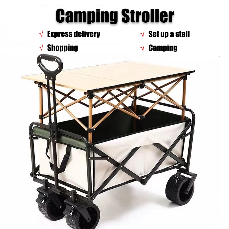 Small Foldable Express Trolley, Outdoor, Camping, Picnic