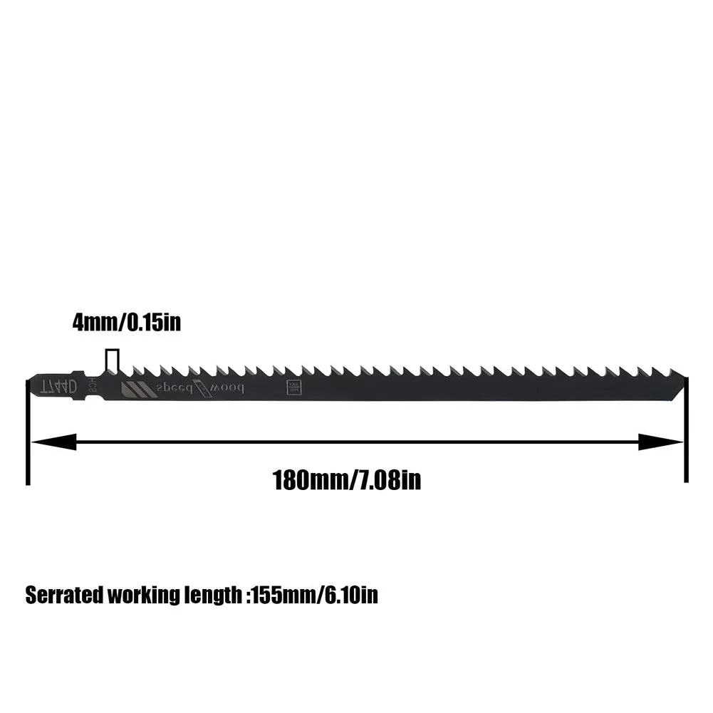 6pcs T744D Long 180mm Jigsaw Blades Very Fast Cuts High Carbon Steel Blade For Wood Products Woodworking Blades