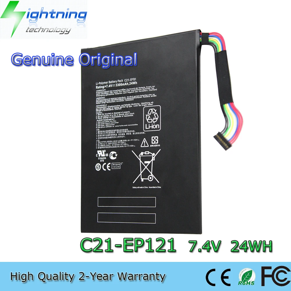 Brandnew Genuíno Original Ep121 7.4v 25wh Bateria do Portátil para Asus Eee Pad Slate Ep121 B1211a008f B121-1a001f