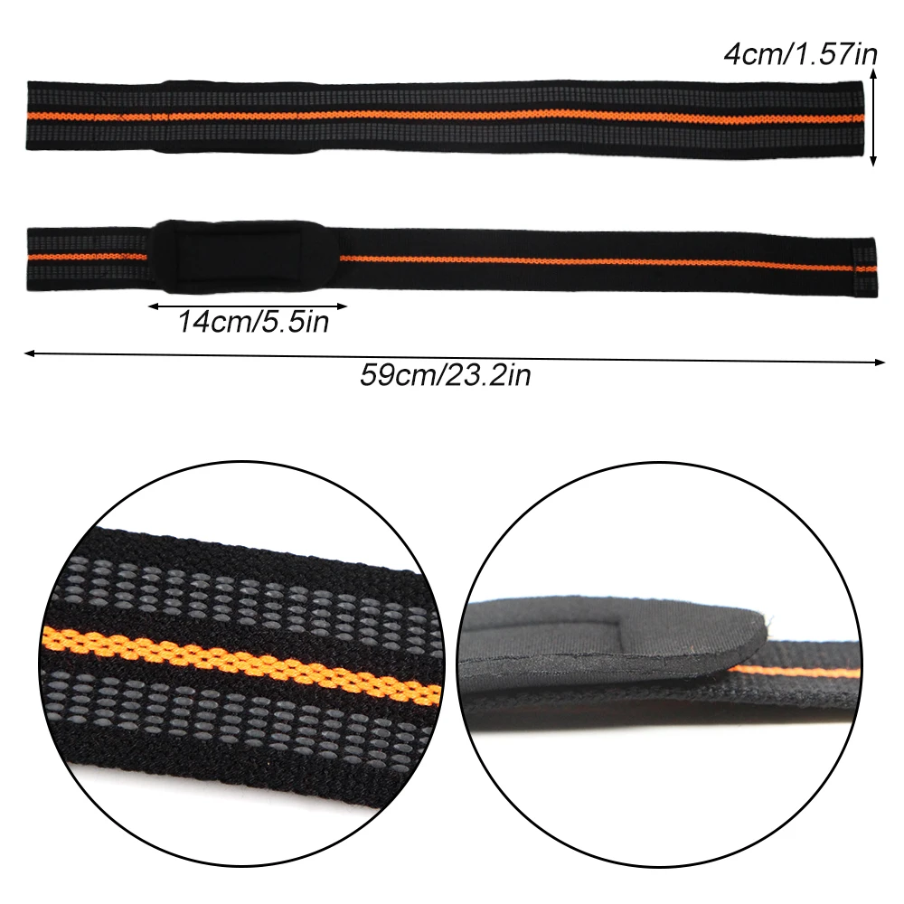1Pair Lifting Wrist Straps for Weightlifting - Power Cotton Wrist Wraps to Lift Heavier with a Silicone Grip - Deadlift Straps