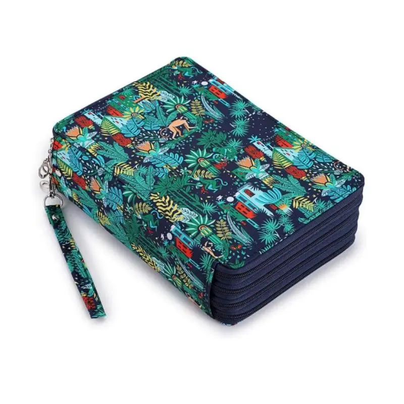 New Portable Student  Stationery Pencil Case Art Painting Buggy Bag Large Capacity Printing Pencil Storage Bag