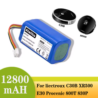 14.4V/14.8V 12.8Ah 18650 li-ion battery For LIECTROUX C30B XR500 E30 For PROSCENIC 800T 830P 820P 820T 820S Robot Vacuum Cleaner