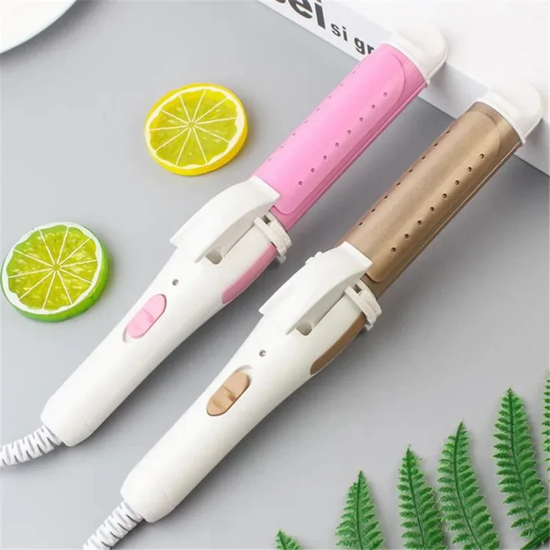 Multifunction Ceramic Hair Curling Iron, alisador de cabelo, rolo aquecido,ouro,  ferramentas de estilo profissional,  3 em 1