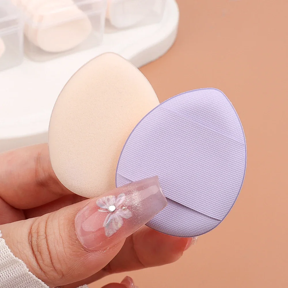 Sponge Finger Powder Puff Mini Size Air Cushions Cosmetics Puffs Foundation Concealer Face Detail Applicator Makeup Wet Dry Use