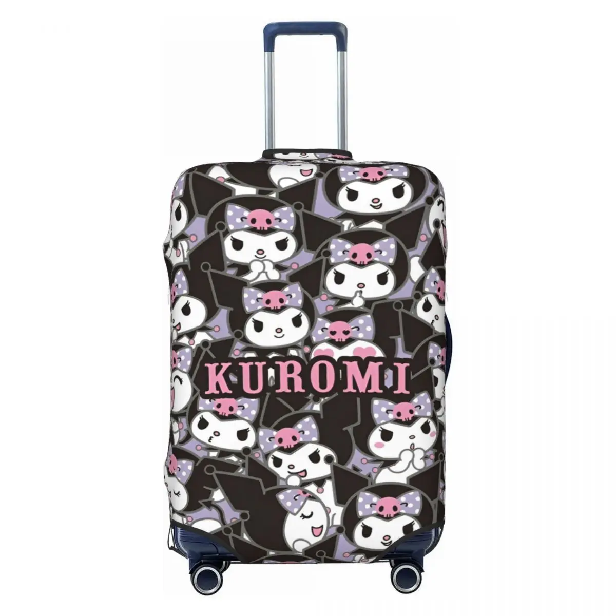 

Custom Cute Kuromi Anime Suitcase Cover Holiday Elastic Luggage Accesories Cruise Trip Protection