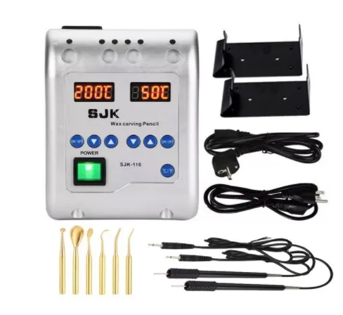 

Dentisty Digital Electric Knife Wax Carving Double Pencil With 6pcs Waxer Tips Dental Lab Instrument