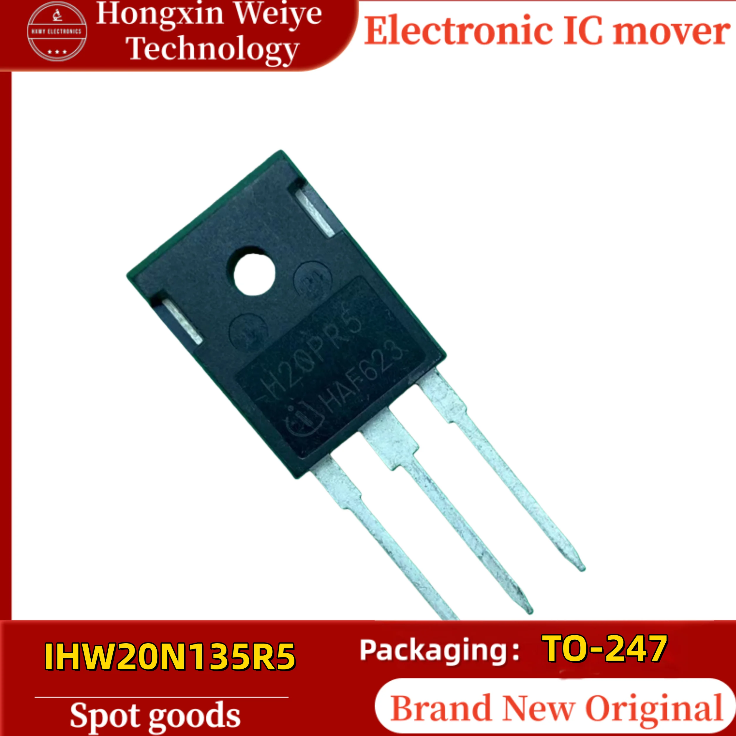 

5/50 PCS IHW20N135R5 H20PR5 IHW20N135 TO-247-3 20A 288W IGBT Power Transistor IGBT Transistor / Module Brand New Original