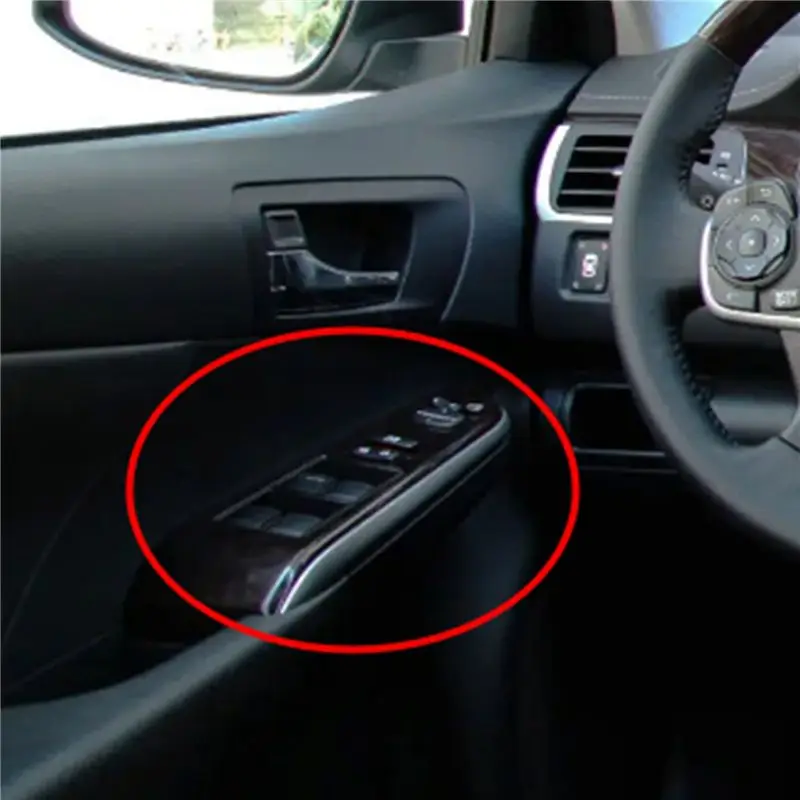 Strange 3X Car Left Front Window Lift Switch Trim Panel 74232-06490 7423206490 For Toyota Camry 2012-2017 Armrest Trim Panel LHD