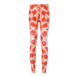 Woman legging Pizza printed legging elastic legging 2XL legging 352