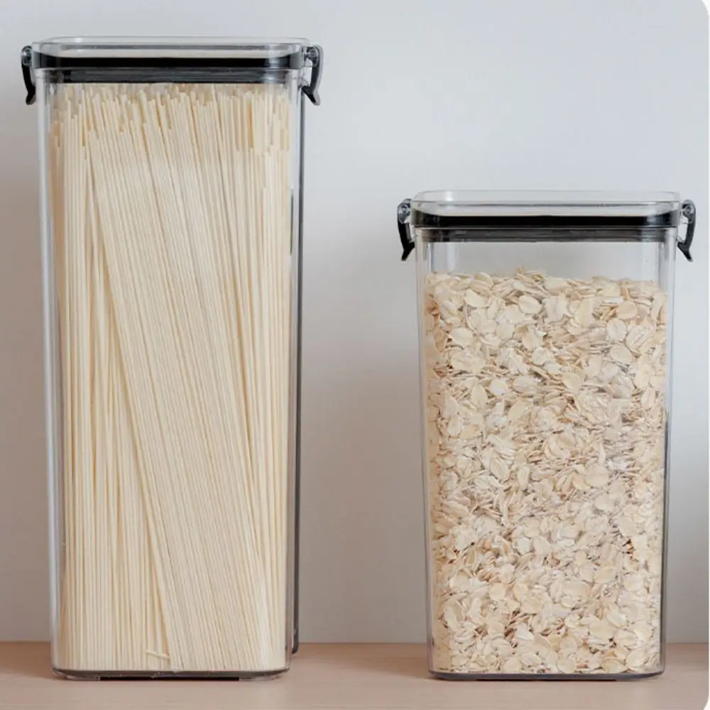 Transparent Plastic Storage Boxes Square Sealed Stackable Food Storage Boxes Plastic Stackable Sealed Square Fresh-Keeping Boxes