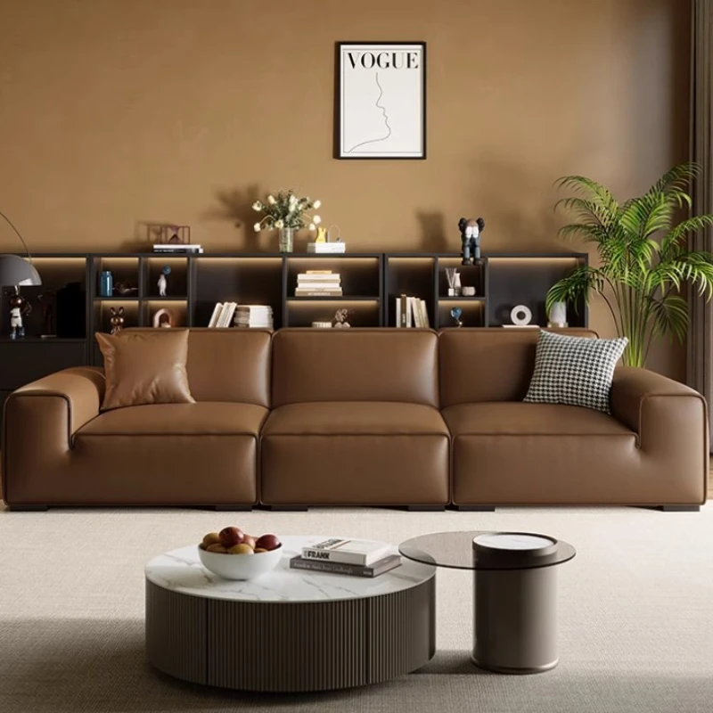 Genuine Leather Fancy Sofa Luxury Modern Designer Loveseat Italian Sofa Floor Single Canape Salon De Luxe Living Room Furniture