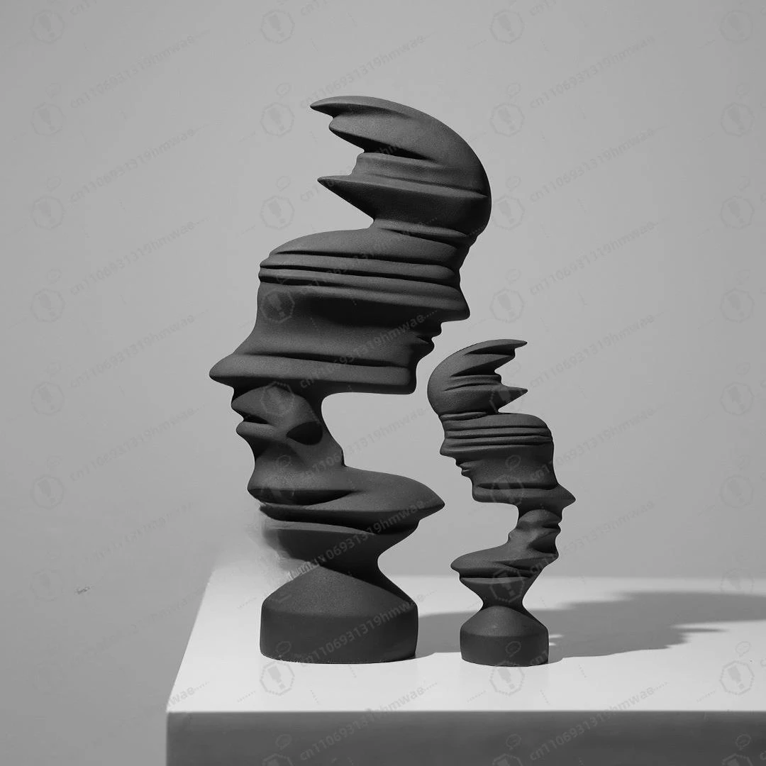 

Современный простой шкаф для телевизора, черно-белый орнамент ручной работы из смолы, высококачественное мягкое украшение