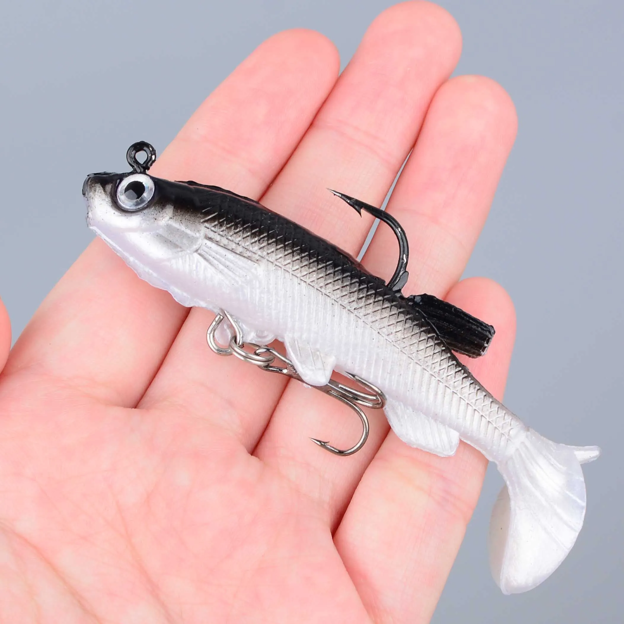 Vinilos swimbait para lubina y lucio – Imitación de pececillo