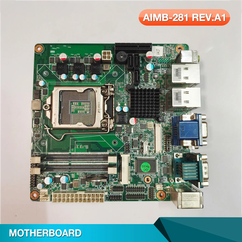 For Advantech industrial computer motherboard dual network card AIMB-281G2 AIMB-281 REV.A1