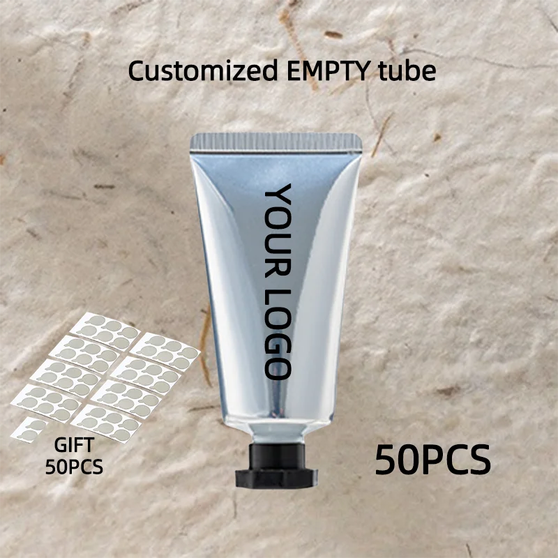 【Logo Custom】50Pcs Customized 30ml Three Color Optional Abacus Cap/octagonal Cap Tube Empty Tube Cosmetic Packaging Material