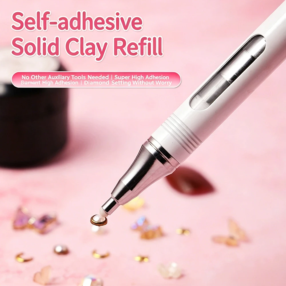 5D DIY Diamond Art Pens , Refillable Wax Rotating Glue Point, Nail Art & Diamond Art Tools, With Wax Drill Pen