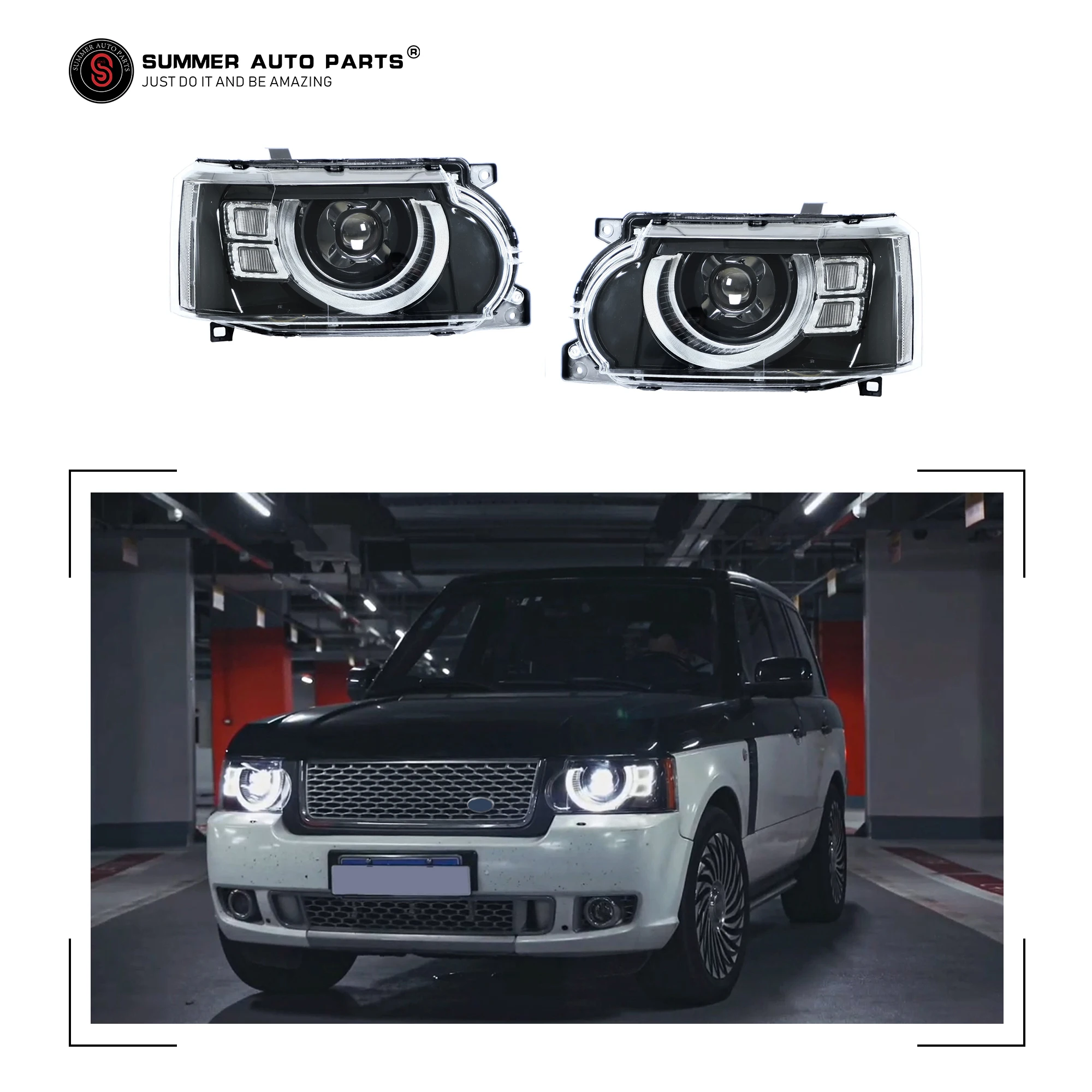 

Автомобильная система освещения, Lhd Rhd, фара, светодиодная фара для автомобиля, Range Rover Vogue 2010, обновление до Defender