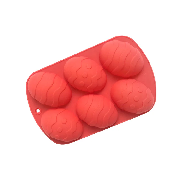 Molde de silicona para tartas de huevo de Pascua mediano 6, molde para pudín de gelatina, XG7018