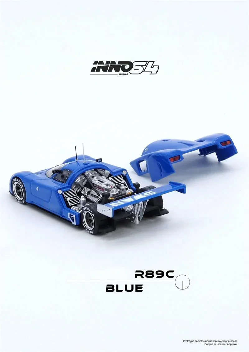 INNO 1:64 R89C مجموعة زرقاء مصغرة DieCast نموذج سيارة