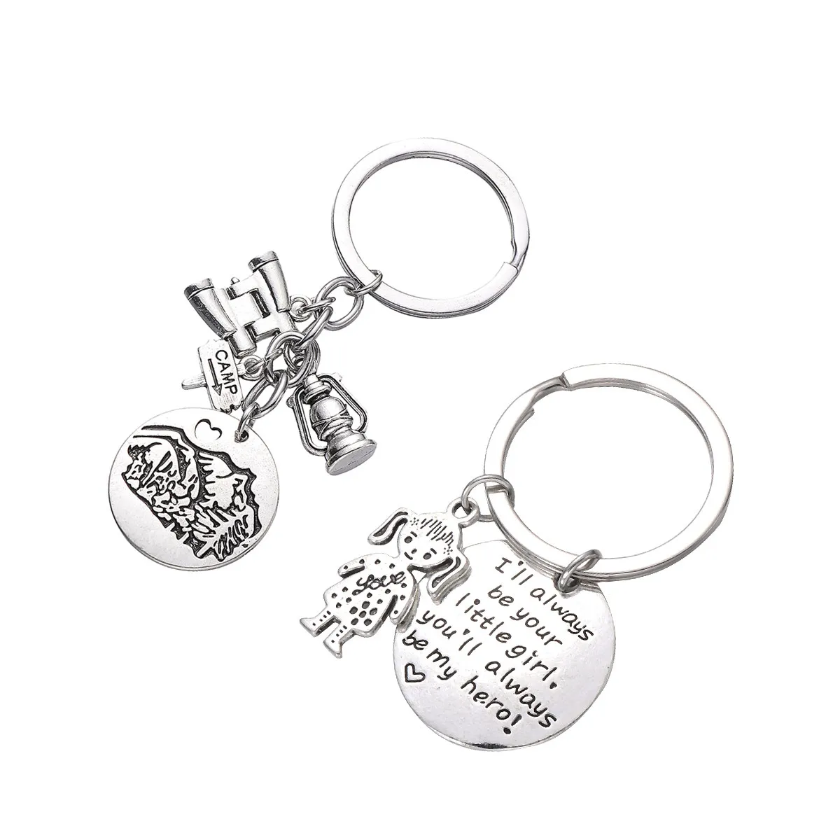 Creative Keychain Fine Workmanship Exquisite Detail Metal Key Ring for Bag Car Keys Decoration Gift
