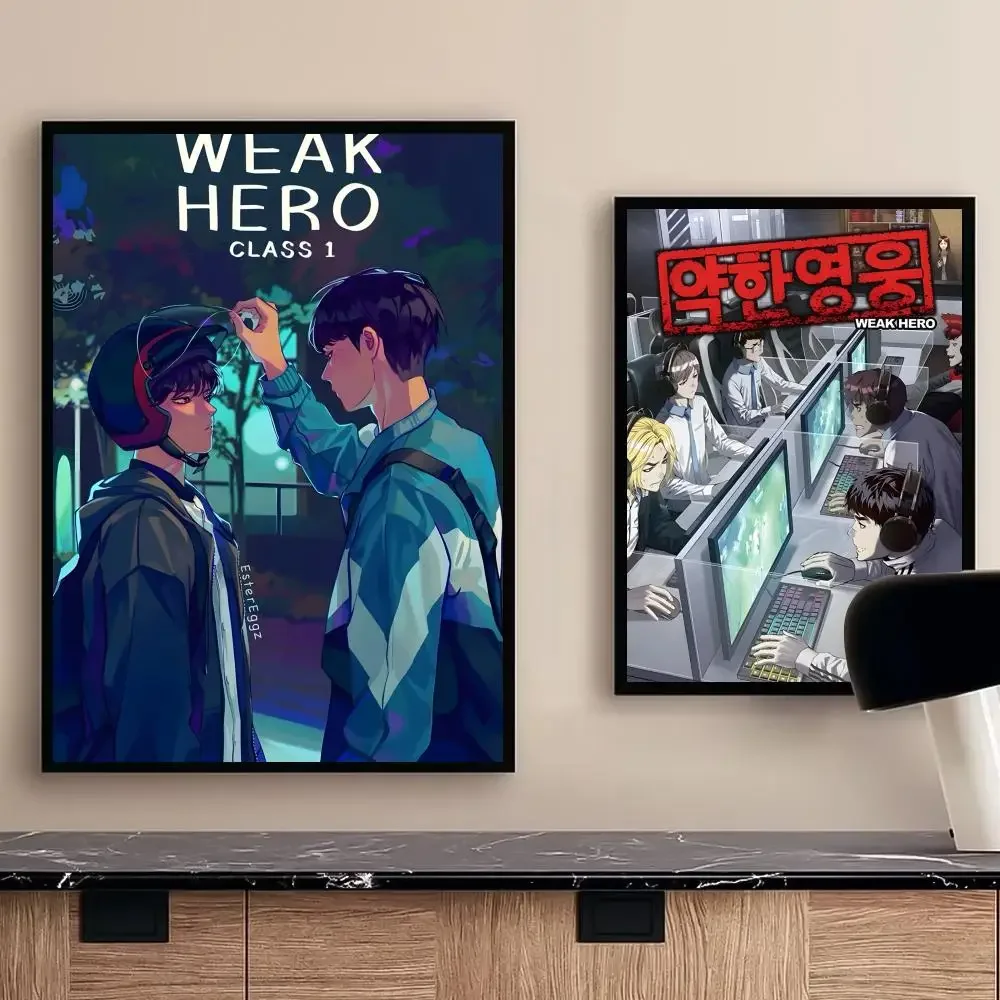W-Weak Hero Class Poster Self-adhesive Art Waterproof Paper Sticker Coffee House Wall Decor