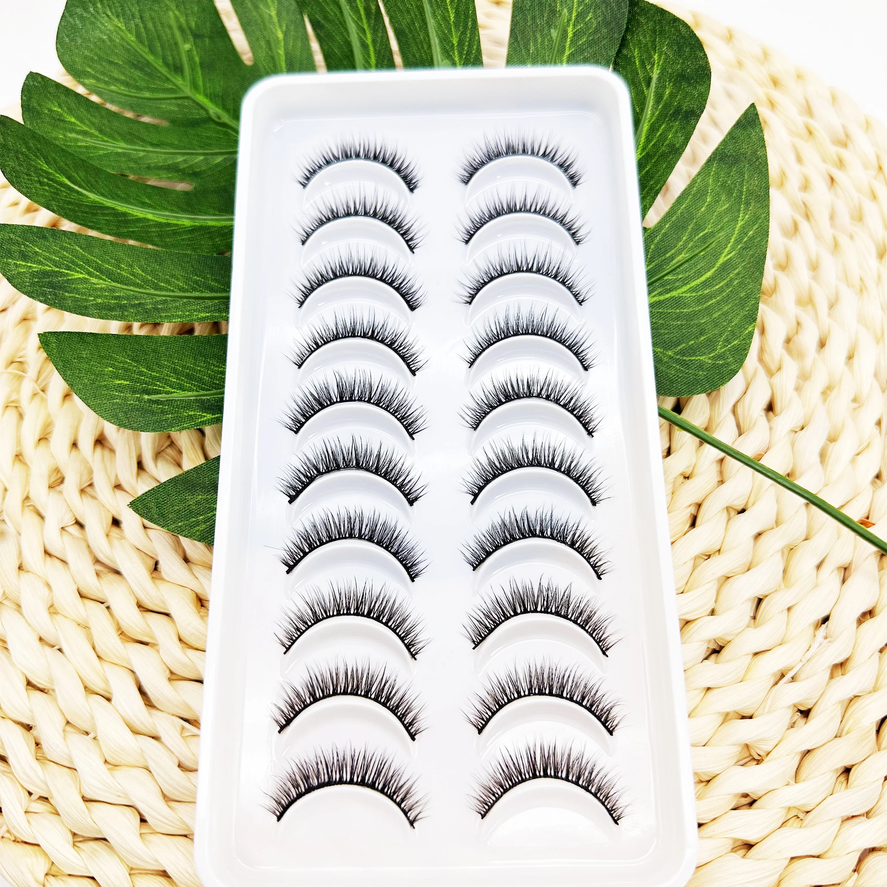 رموش صناعية خارقة للطبيعة، خفيفة وصديقة للبشرة، مضادة للحساسية، منعشة ومسامية، مثالية للمبتدئين اليومي بدون مكياج #1