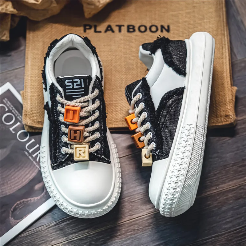 

Men Skateboarding Shoes Canvas Comfortable Vulcanized Shoes All-match Men Casual Sneakers Fashion Student Shoes Male