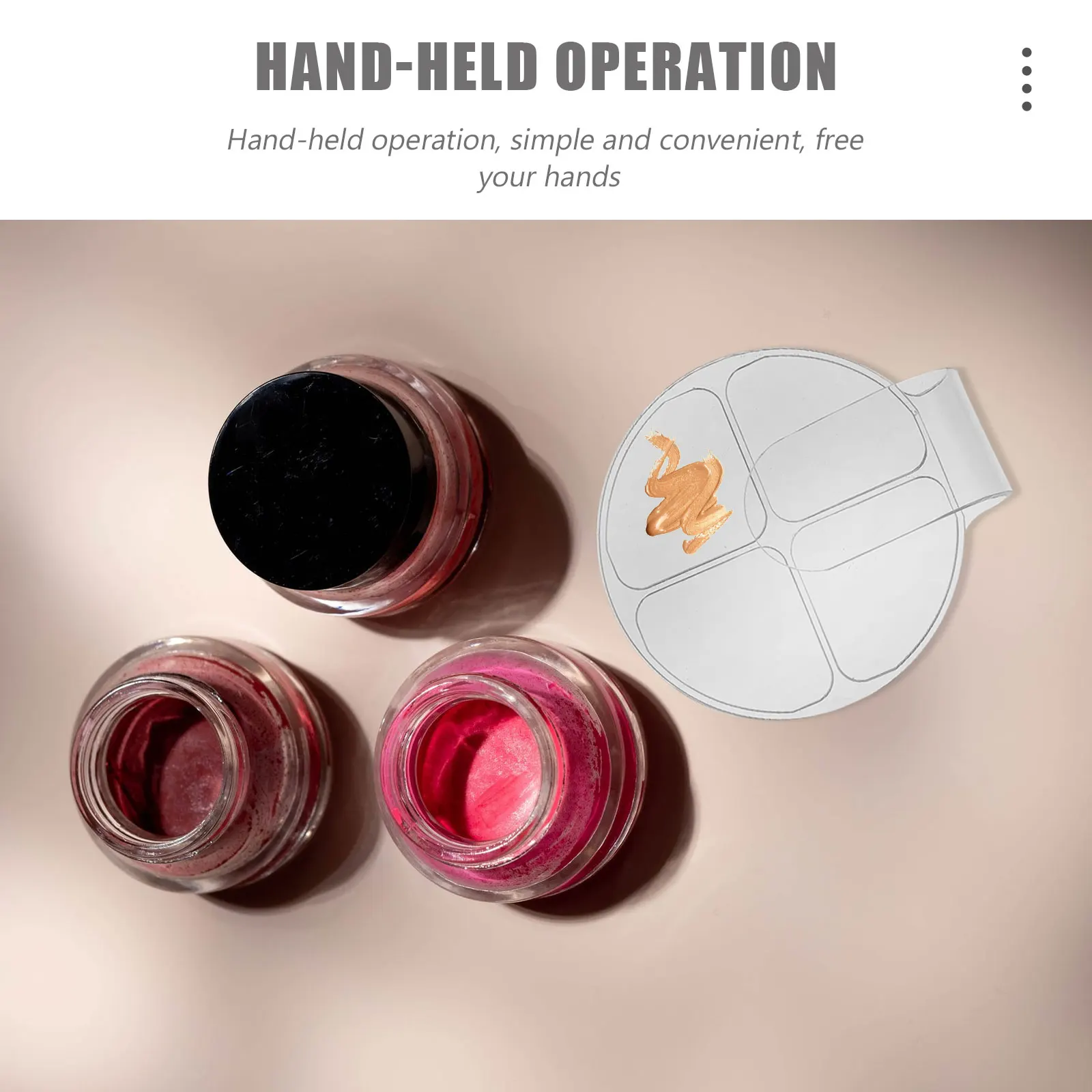 2 stks Make-up Palet Foundation Blending Tray Nagel Kleur Mengplaat Blending Tool Manicure Mengplaat Gezichtscrème