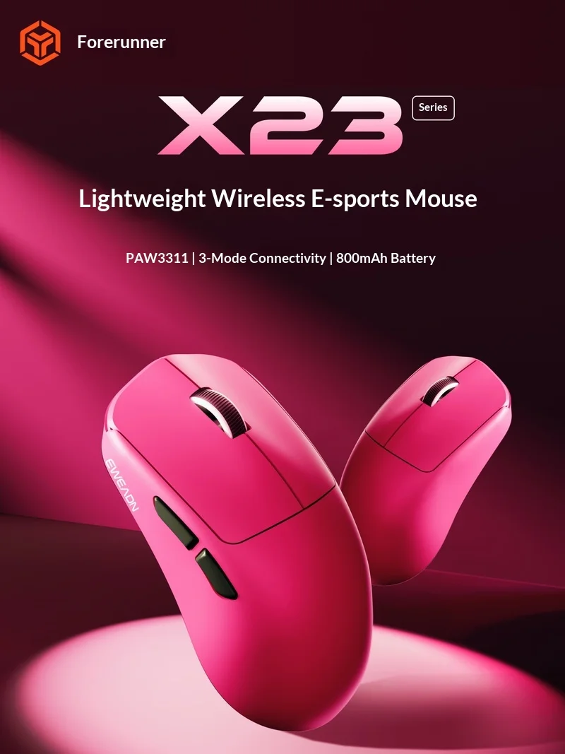 Eweadn X23 Esports Gaming Mouse Wired Wireless Bluetooth Ergonomic For Laptop Desktop Pc Office Gaming Professional Gamer