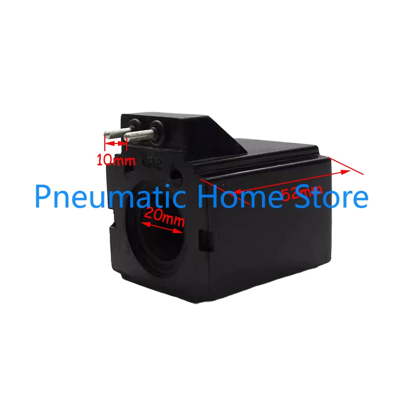 

AC220V Solenoid Valve Coil Two Pins Inner Diameter 20mm Height 52mm PIN Distance 10mm AC110V