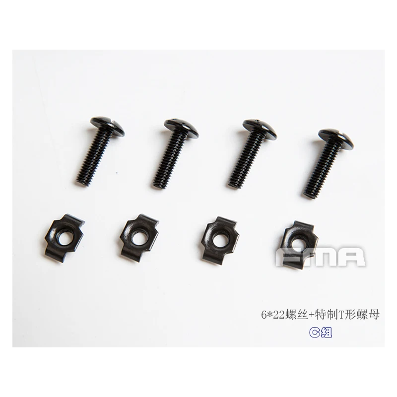 FMA – Tornillos riel casco caza juego pernos tuercas - imagen 2