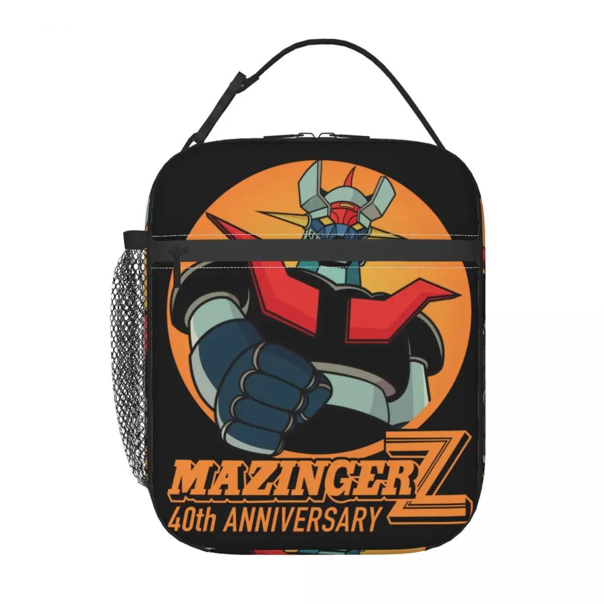 Goldorak Mazinger Z Robot Lunch Boxes Women Waterproof Anime TV Shows Goldrake Thermal Cooler Food Insulated Lunch Bag School