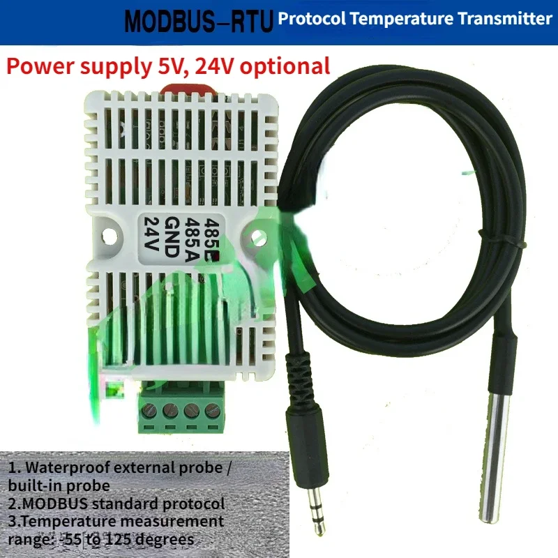 MODBUS Temperature Transmitter, RS485 Temperature Sensor, DS18B20 Sensor, Water Temperature Sensor