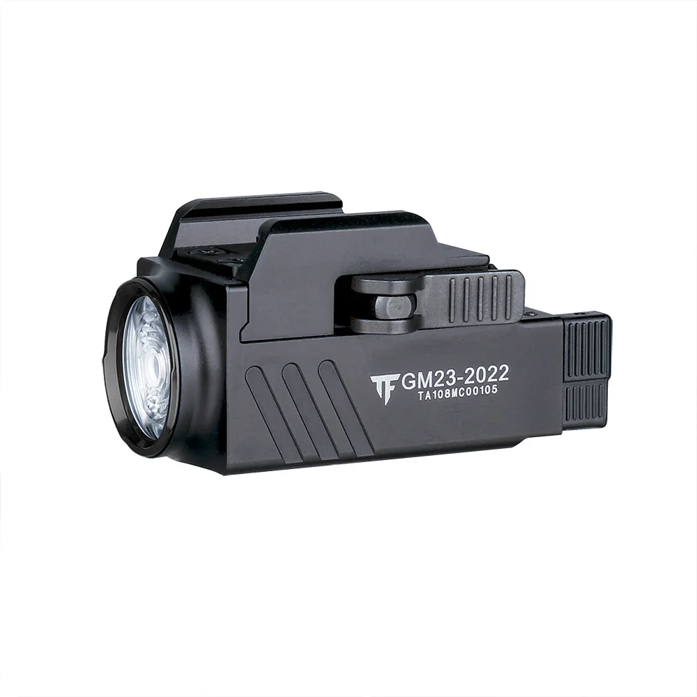 Trustfire-Luz Led GM23 para pistola, linterna táctica de 800 lúmenes montada en riel para armas, de liberación rápida, recargable por USB, para Glock 17 19