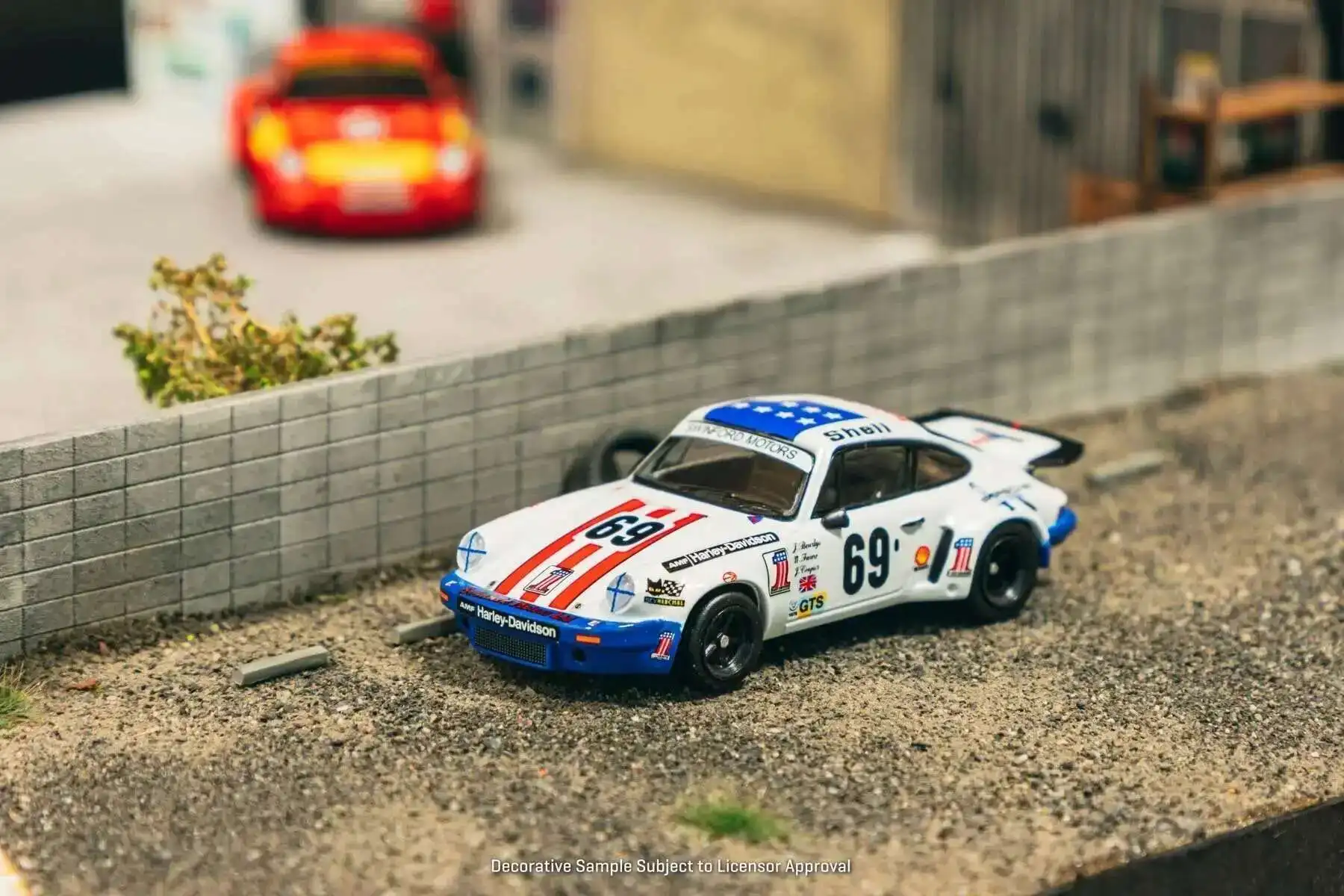 ما قبل البيع TW 1:64 بورش 911 كاريرا RSR 3.0 24 ساعة لو مان 1975 # 69 مجموعة ألعاب نموذج سيارة دييكاست تارماك ووركس