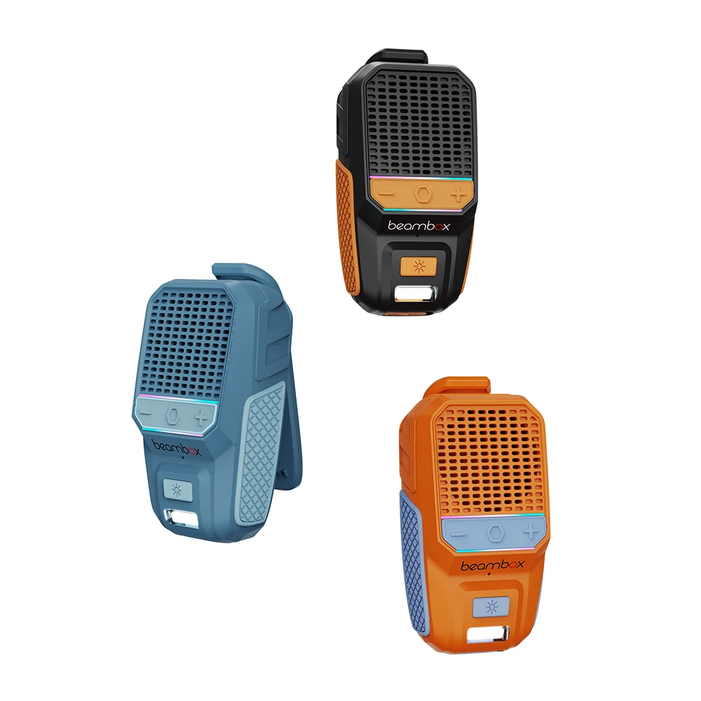 RTS 2025 Tragbarer BT-Lautsprecher, wasserdichte Mini-Spieluhr, tragbar, zum Aufstecken, für Outdoor-Sportarten, freihändiger Telefonanruf, Audio, RGB