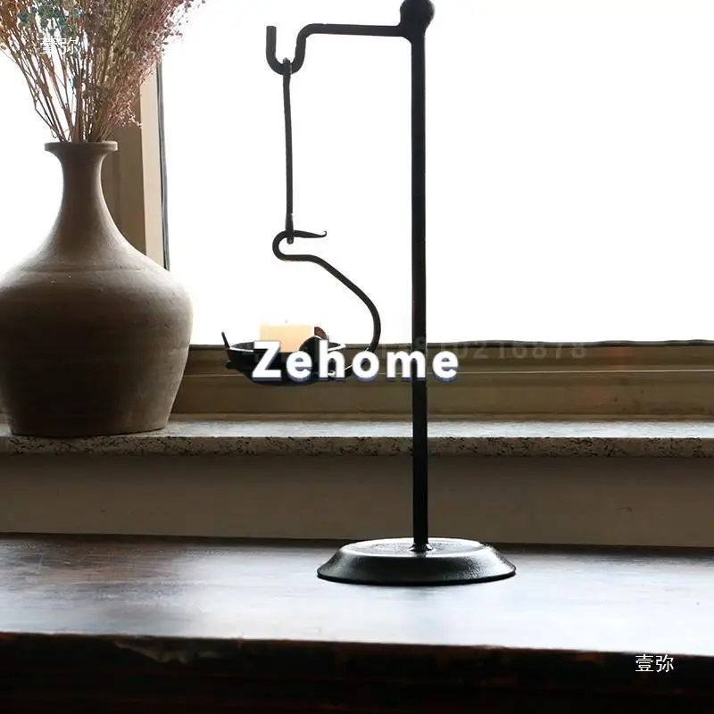 Vintage Vintage Candlestick Hotel Large Wabi Sansi Zen Vintage Candlestick Oil Lamp Japanese Floor Candle Base Lamp Holder