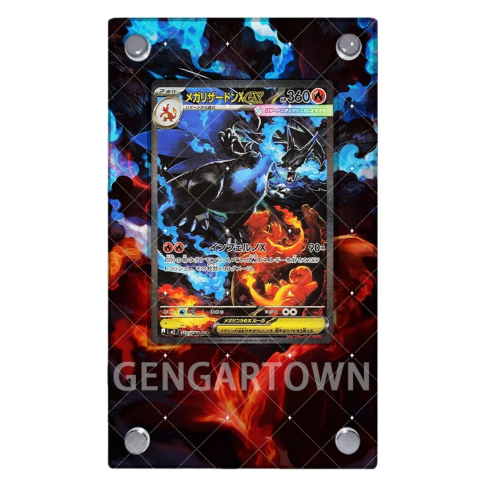 For Anime Pokemon Ptcg Lillie Charizard Gardevoir Acerola Venusaur Kangaskhan Acrylic Protective Card Display Case Ornament