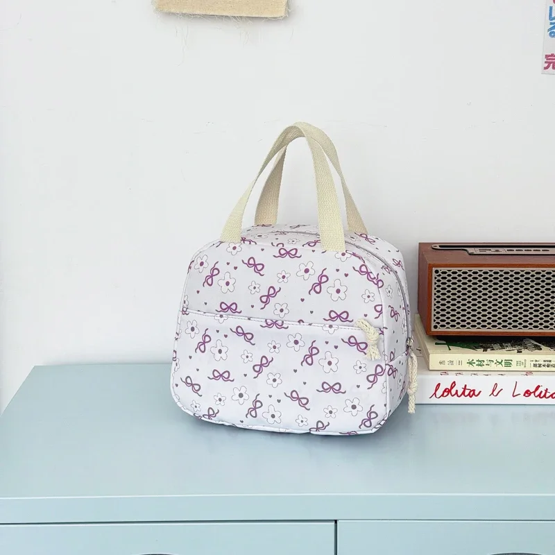 Hochwertiges, ästhetisches Rucksack-Set mit Blumenmuster, dreiteilig, aus leichtem Nylon, großes Fassungsvermögen, Mädchenrucksack, Campus-Studentenrucksack – Detail 25