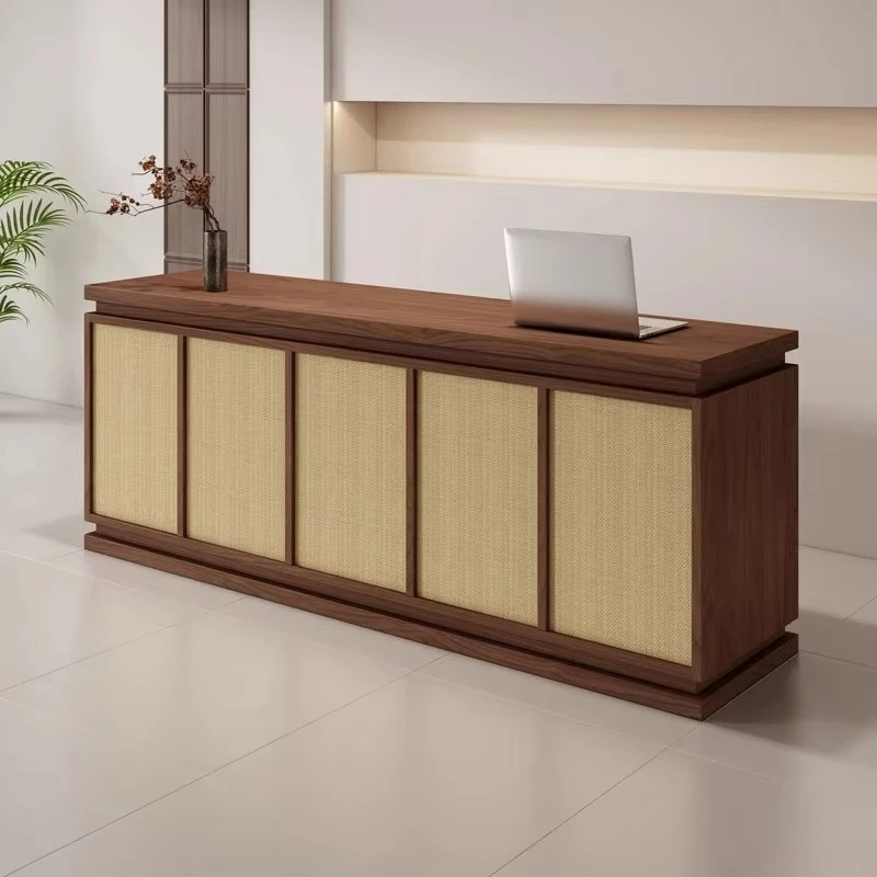 &c Modern Simple Reception Desk for Women's Clothing Stores Beauty Salons Custom Made Wood Cashier Counter for Hairdressing