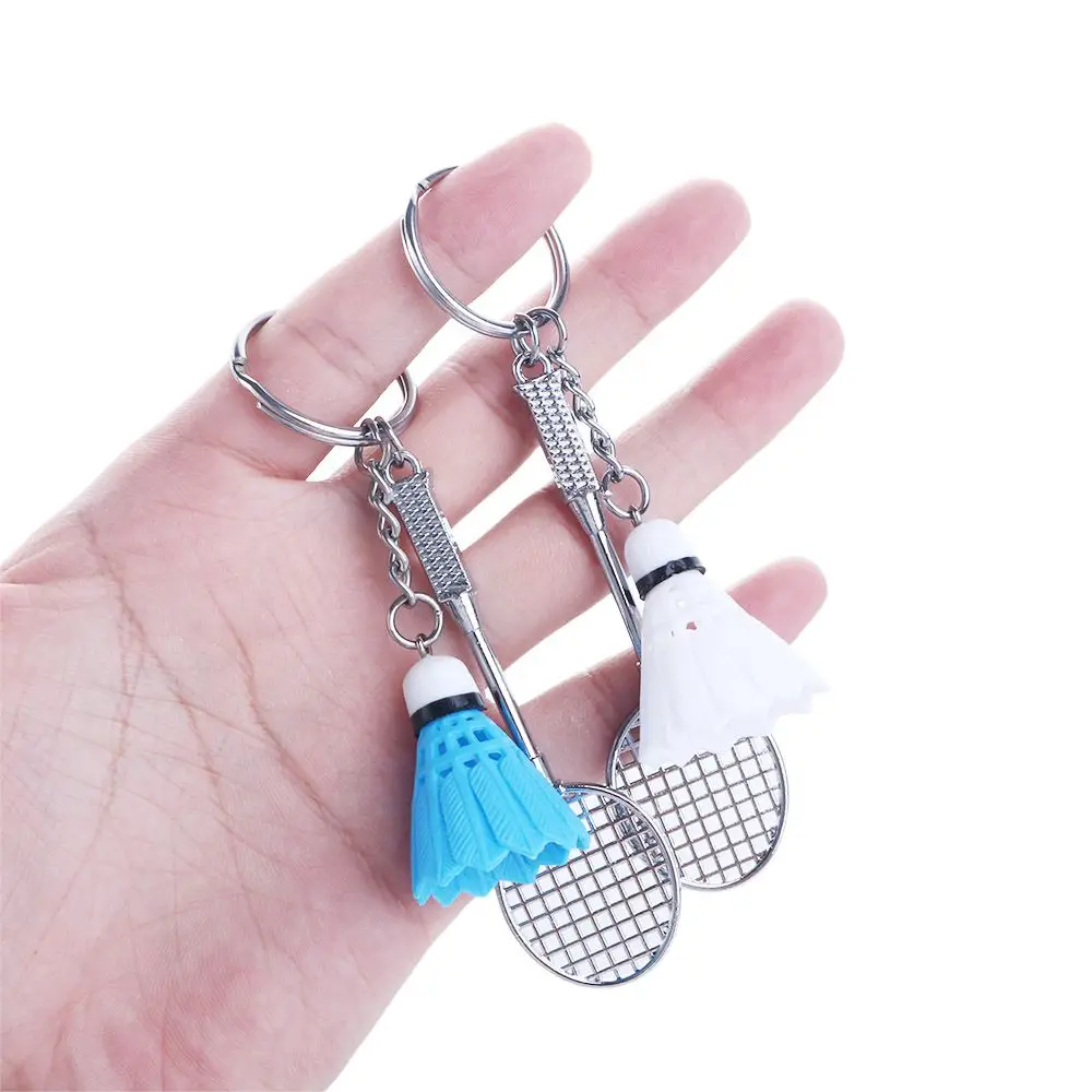 1 pcs Mini Badminton Racket Key Chain Key Ring Keyfob Jewelry Gifts