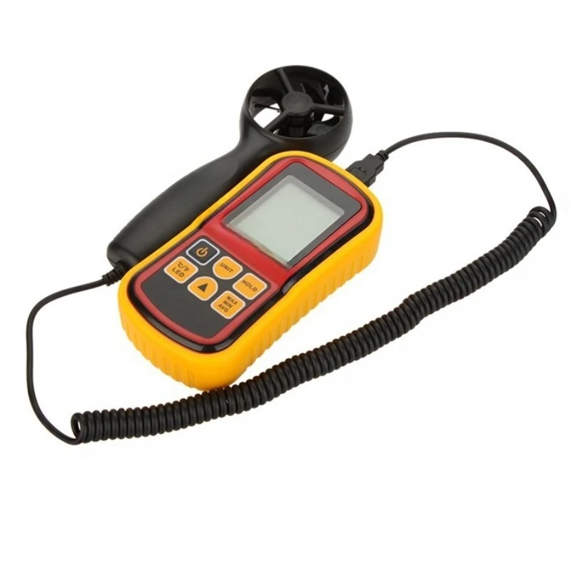 

Digital anemometer, portable wind speed measurement, wind temperature measurement