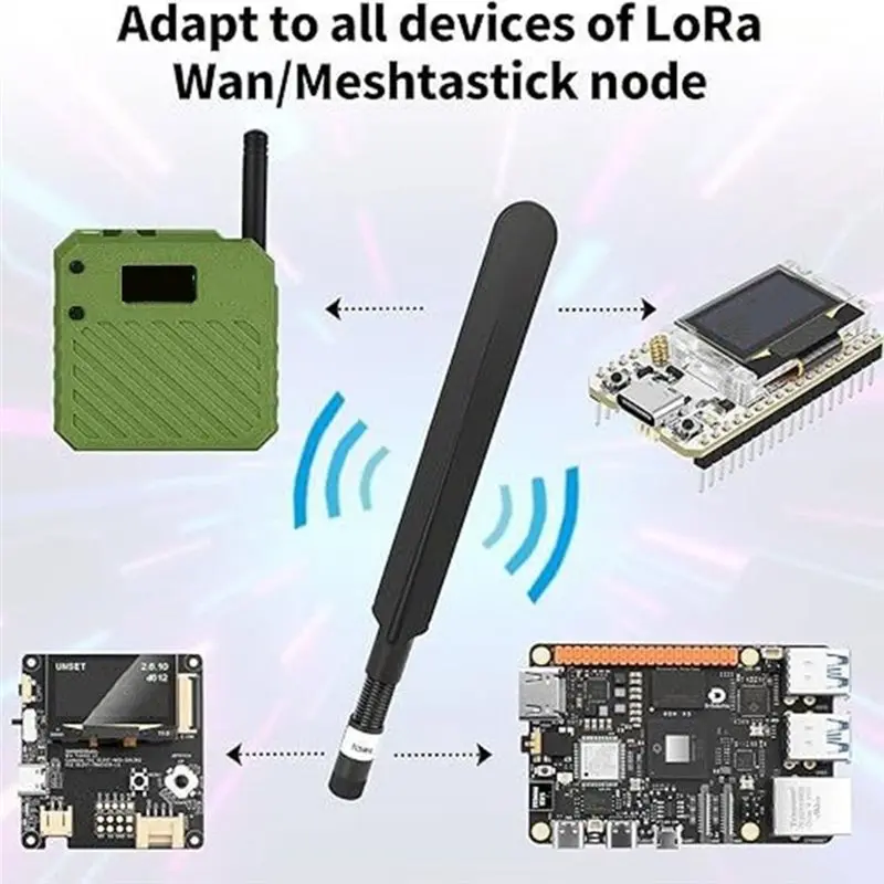 Y43A-Lora 5.8Ghz For Meshtastic Development Board Spring Antenna SMA Male Interface Halow Applications