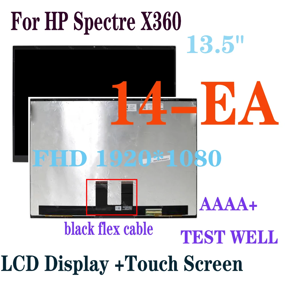 Ensemble complet écran tactile LCD 14 pouces, AAAA +, pour HP pavillon x360 14-BA 14M-BA, Hlaf